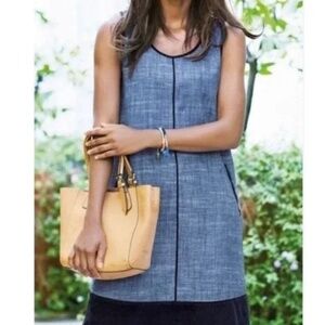 J Jill  Love Linen A-Line  100 % linen shift dress - size XS